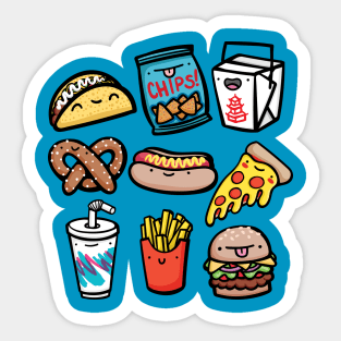 Junk Food Dudes Sticker